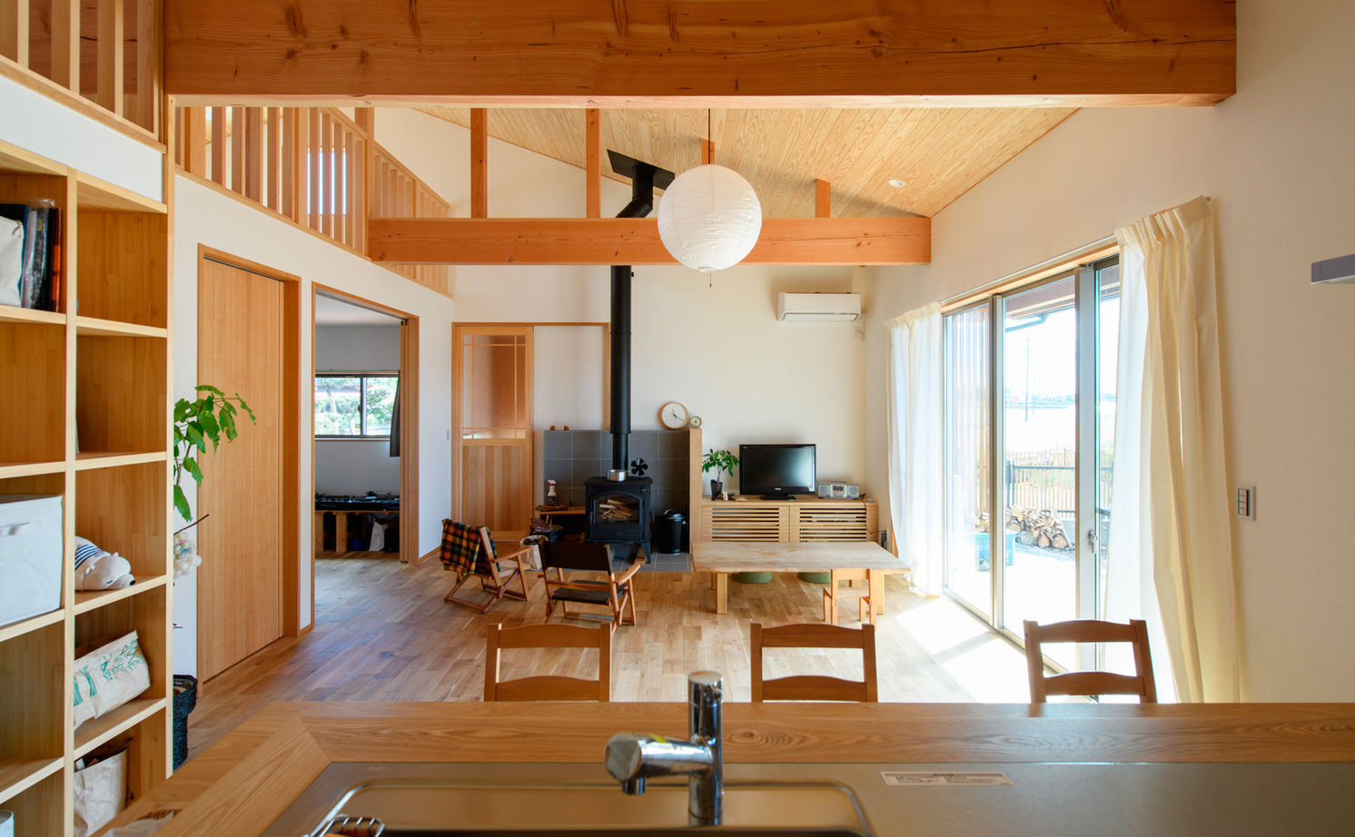 大政建築 【岐阜県/平屋/2000万円台/30坪/間取り図】床・壁・天井すべて自然素材。和モダンな平屋で憧れの田舎暮らしの建築実例画像15