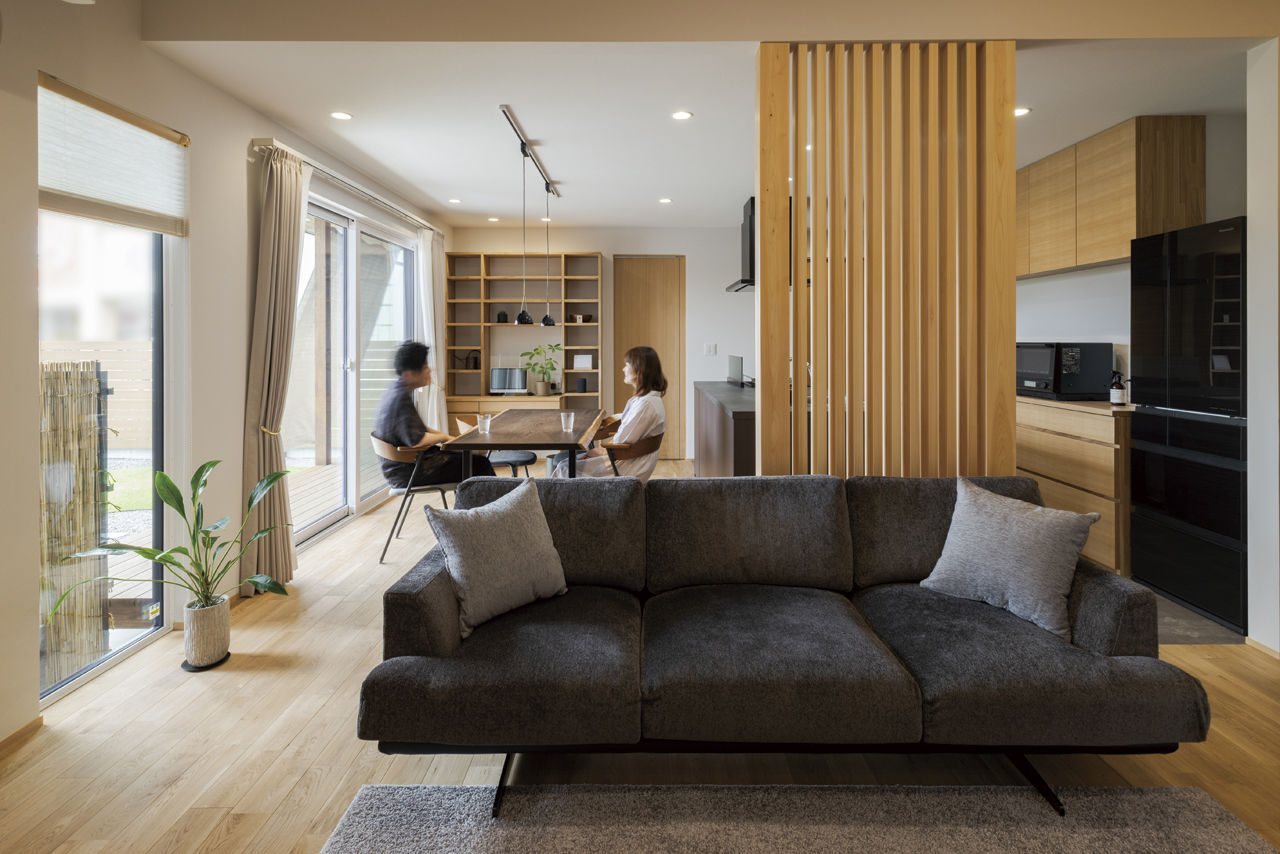 大政建築 【平屋/約50坪/4LDK/3000万円台/間取り図】ガレージと一体感のある美しい平屋。「和」の風格を感じる平屋の建築実例画像2