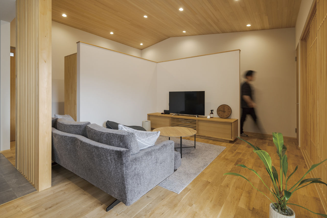 大政建築 【平屋/約50坪/4LDK/3000万円台/間取り図】ガレージと一体感のある美しい平屋。「和」の風格を感じる平屋の建築実例画像4