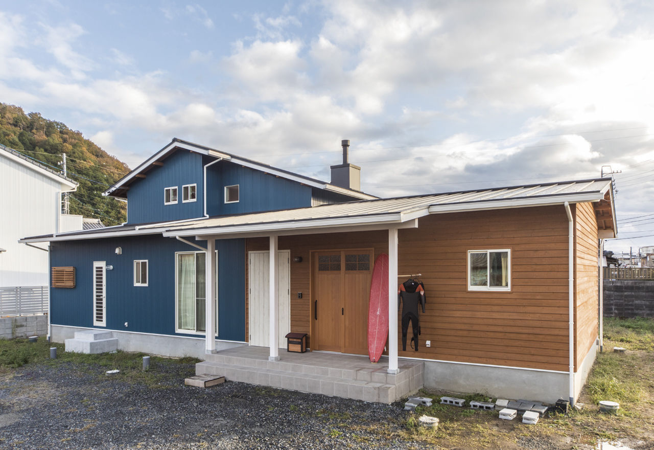 大政建築 【平屋/2000万円台/2LDK/吹き抜け/間取り図】薪ストーブに大きな外部ストレージ、趣味を満喫できる平屋の建築実例画像1