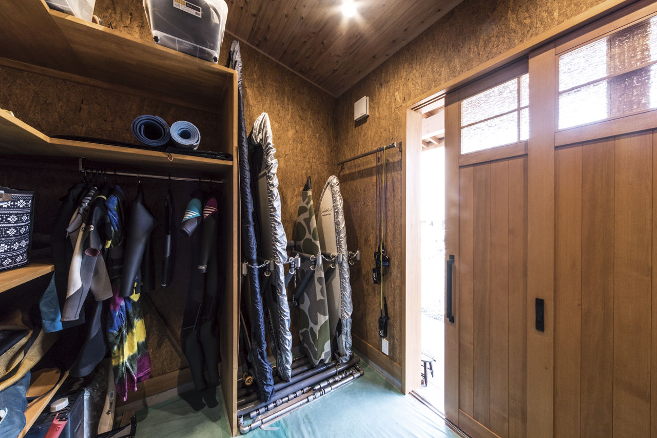 大政建築 【平屋/2000万円台/2LDK/吹き抜け/間取り図】薪ストーブに大きな外部ストレージ、趣味を満喫できる平屋の建築実例画像8