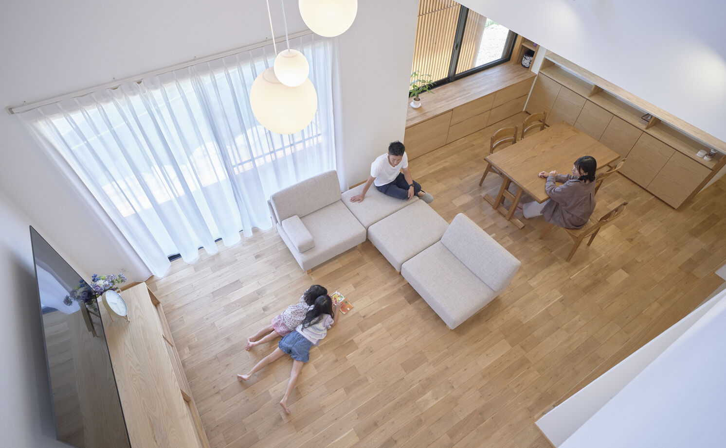 大政建築 【岐阜県/2000万円台/和モダン/間取り図】見晴らしのよい立地を活かした、開放感と素材感を楽しむ住まいの建築実例画像7