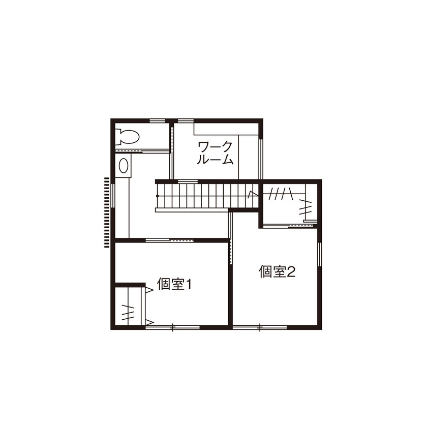 大政建築 【岐阜県/3000万円台/和モダン/ガレージ/間取図有】天然素材にこだわった、空気の違いを感じる和モダンな家の間取り図（4LDK）2階