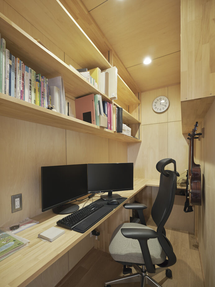 大政建築 【平屋/2000万円台/和モダン/間取り図】ウッドデッキとつながる開放的なLDK。家族時間を楽しむ平屋の住まいの建築実例画像6