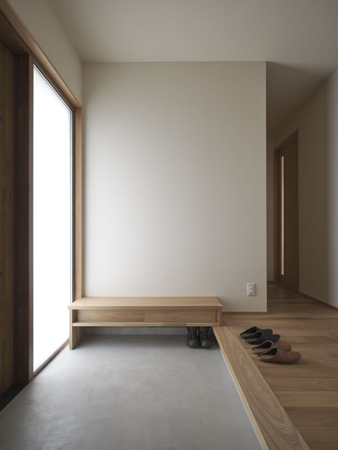 大政建築 【平屋/2000万円台/和モダン/間取り図】ウッドデッキとつながる開放的なLDK。家族時間を楽しむ平屋の住まいの建築実例画像8