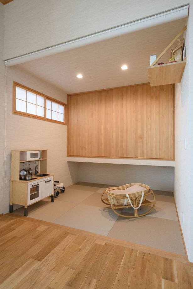 大政建築 【2000万円台/平屋/店舗併用/30坪台/間取り図】素材感豊かな造作家具が馴染む、動線にこだわった平屋建ての建築実例画像6