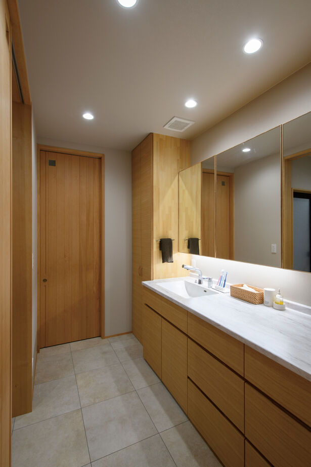 大政建築 【2000万円台/平屋/店舗併用/30坪台/間取り図】素材感豊かな造作家具が馴染む、動線にこだわった平屋建ての建築実例画像11