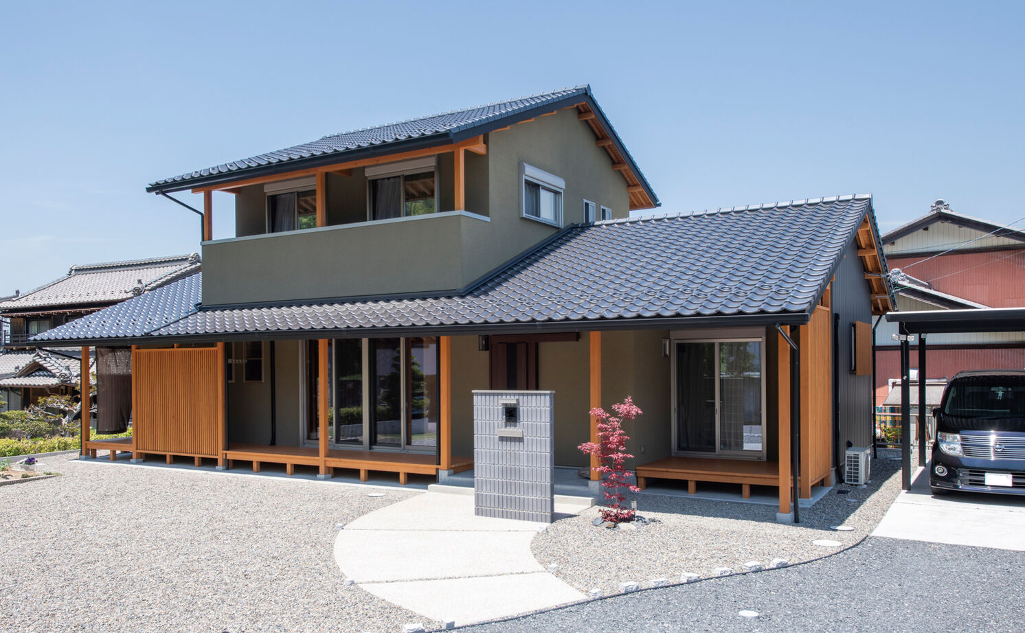 大政建築 【岐阜県/2000万円台/和モダン/間取図有】縁側をアウトドアリビングに。木の素材感と和の趣あふれる家の建築実例画像3