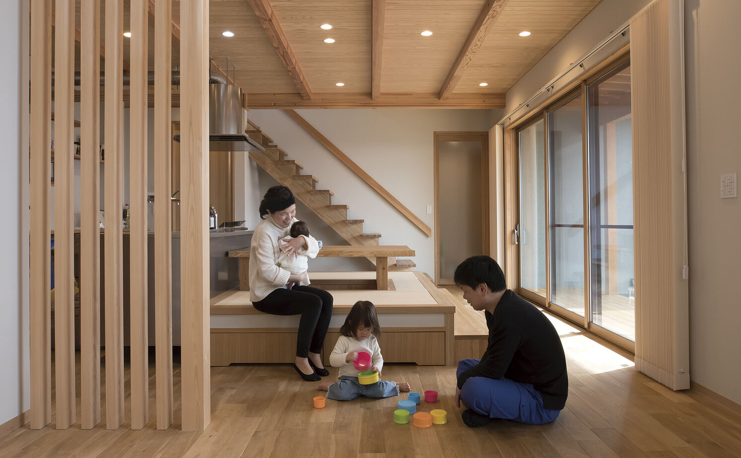 大政建築 【愛知県/2000万円台/和モダン/間取図有】吹抜けリビングや畳ダイニングが楽しい和モダンな住まいの建築実例画像6