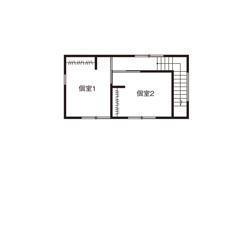 大政建築 【岐阜県/2000万円台/ナチュラル/間取図有】天然木をふんだんに使った、自然の心地よさが広がる住まいの間取り図（4LDK）2階