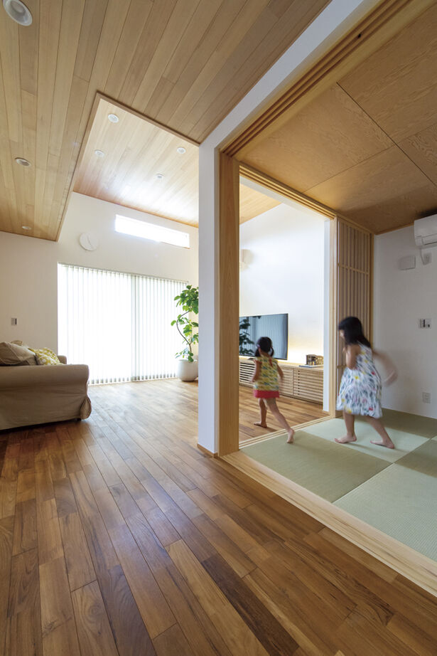 大政建築 【2000万円台/和モダン/自然素材/スキップフロア】無垢材や漆喰など素材のやさしさと個性を感じる住まいの建築実例画像4