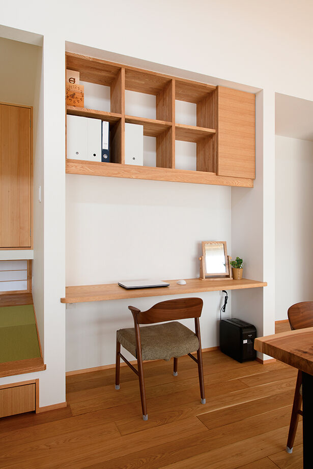 大政建築 【平屋/和モダン/30坪台】家族がつながるナチュラルな広々LDK。ほんのり和が薫る子育て間取りの平屋の建築実例画像5