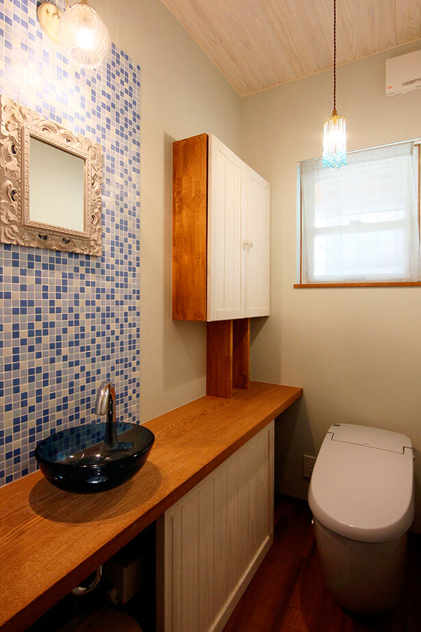 大政建築 【関市｜カリフォルニア・西海岸】無垢の木をふんだんに使ったマリンブルーのアメリカンハウスの建築実例画像7