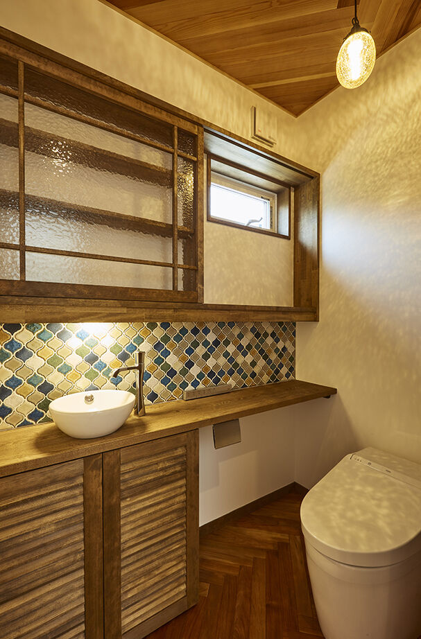 大政建築 【平屋/和モダン/20坪台】中庭を囲むコの字のレイアウト。開放感たっぷりのコンパクトな平屋の建築実例画像6