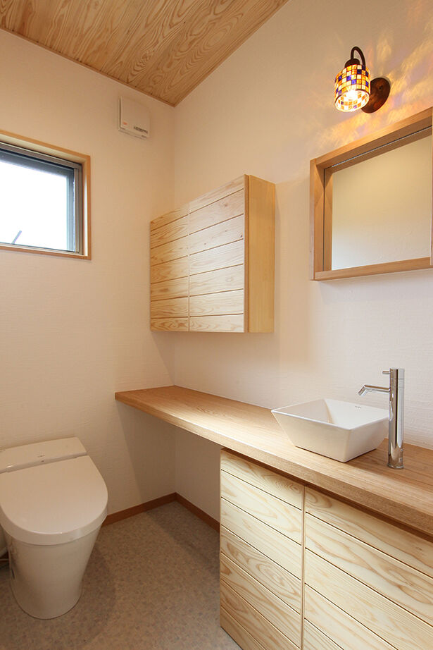 大政建築 【大垣市｜薪ストーブ×吹抜けリビング】無垢の木の肌触りに癒される、家族がのんびりと過ごせる家の建築実例画像6