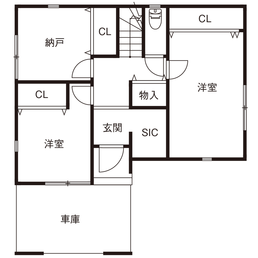 イオンホーム 堺市｜2000万円｜土地20坪台｜間取り図｜住宅密集地で叶えた、開放感あふれるアウトドアリビングのある家の間取り図（2LDK+納戸）1階