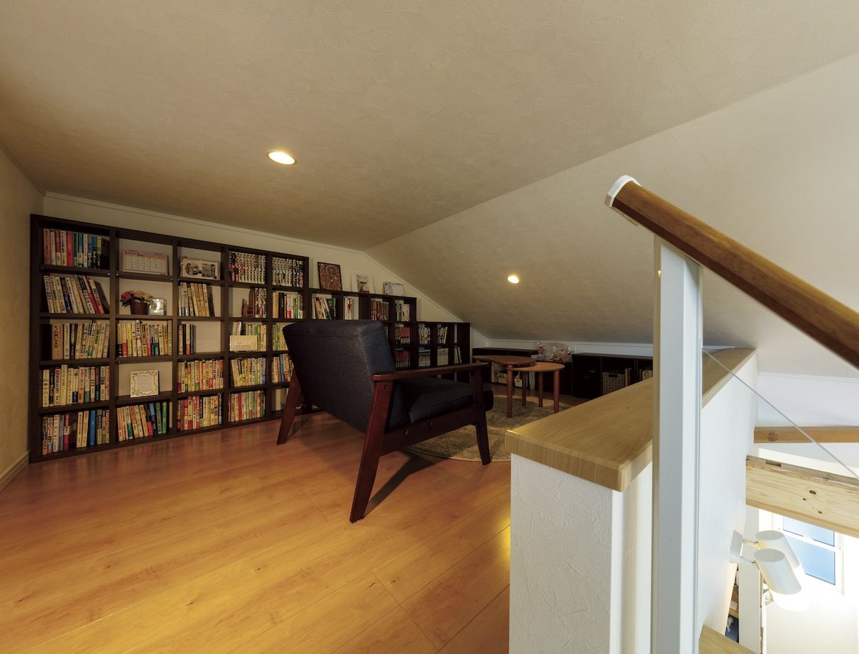 ＩＳＨＩＤＡの家　石田工務店 【26.5坪｜2階リビング】注文住宅だから実現できた天井の高いリビングは明るく開放的な大空間の建築実例画像5