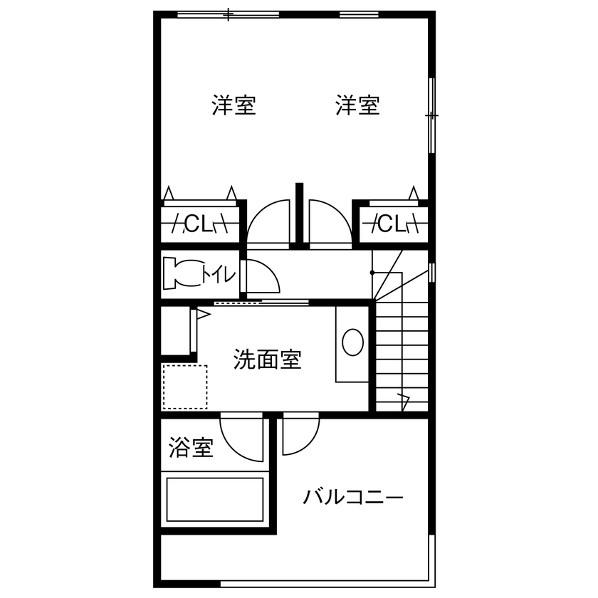 神奈川住空間 【2000万円台/狭小地/ビルトインガレージ】コンパクトな間取りにのびのび暮らす敷地18.2坪に建てた3階建ての間取り図（1LDK＋S）3階