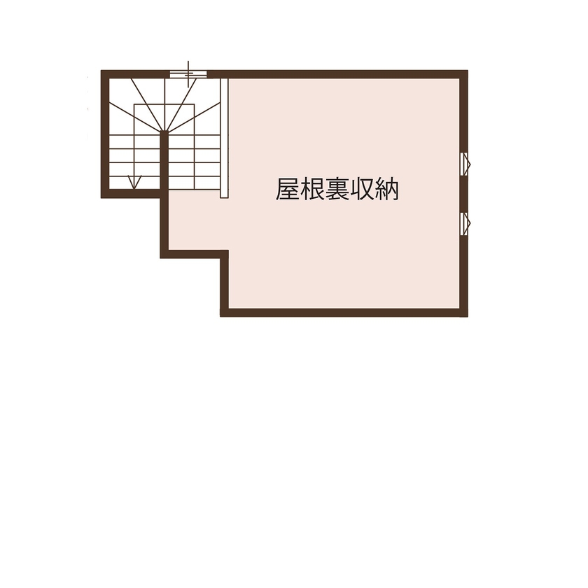 パパまるハウス ライフスタイルを優先したこだわりの家。掘りごたつで“居酒屋感覚”を楽しむの間取り図（3LDK）小屋裏収納