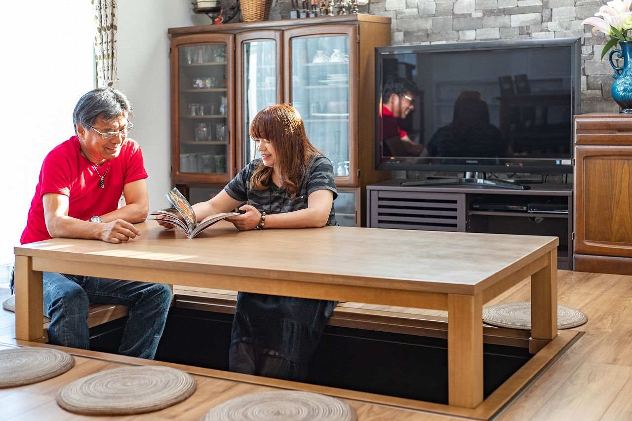 パパまるハウス ライフスタイルを優先したこだわりの家。掘りごたつで“居酒屋感覚”を楽しむの建築実例画像2