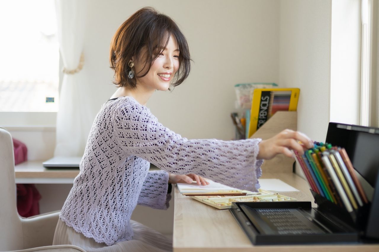 パパまるハウス テレワークを快適に。ママのこだわりの家づくりの建築実例画像1