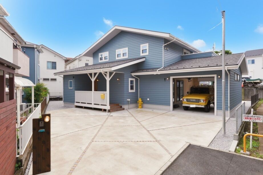 【湘南品質の家】ハートフルホーム 【3000万円台/50坪/全館空調/間取り図】アウトドアや趣味の愛車を楽しむ憧れのアメリカンガレージハウスの建築実例画像1