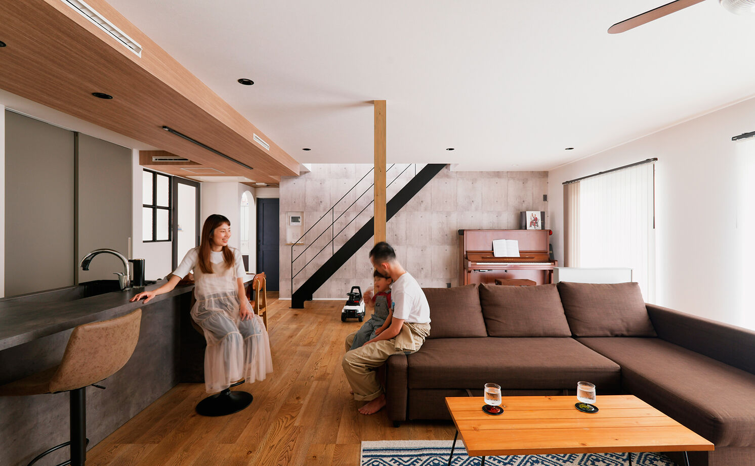 【湘南品質の家】ハートフルホーム 【3000万円台/50坪/全館空調/間取り図】アウトドアや趣味の愛車を楽しむ憧れのアメリカンガレージハウスの建築実例画像4