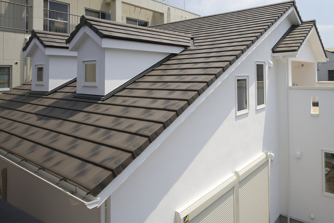 岡谷サービス＆ホームズ 【3000万円台／愛知／こだわりの外観】デザイン性がより映える、アプシスのある家の建築実例画像2