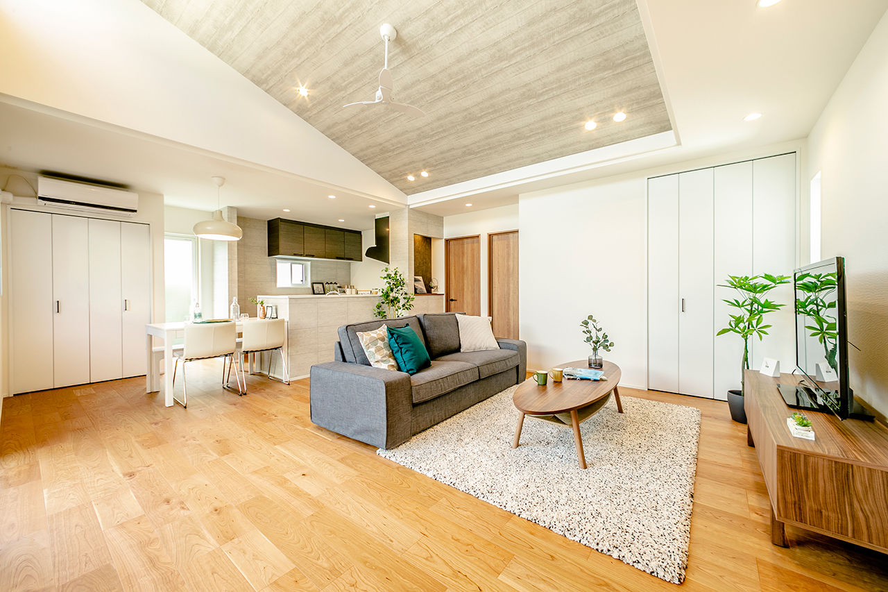 ＋RICCO　一級建築士事務所 【鳥栖市/2600万円台/32坪の平屋×アウトドアリビング】9.7畳の中庭ウッドデッキが第二のリビング！の建築実例画像3