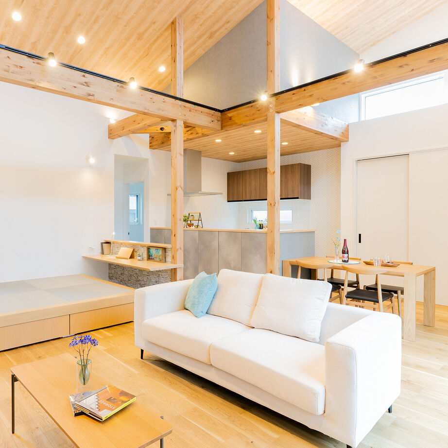 ＋RICCO　一級建築士事務所 【32坪/平屋×中庭/間取図有/2500万円～2999万円】陽光溢れる開放的な平屋で、夫婦ふたりの穏やかな時間をの建築実例画像3