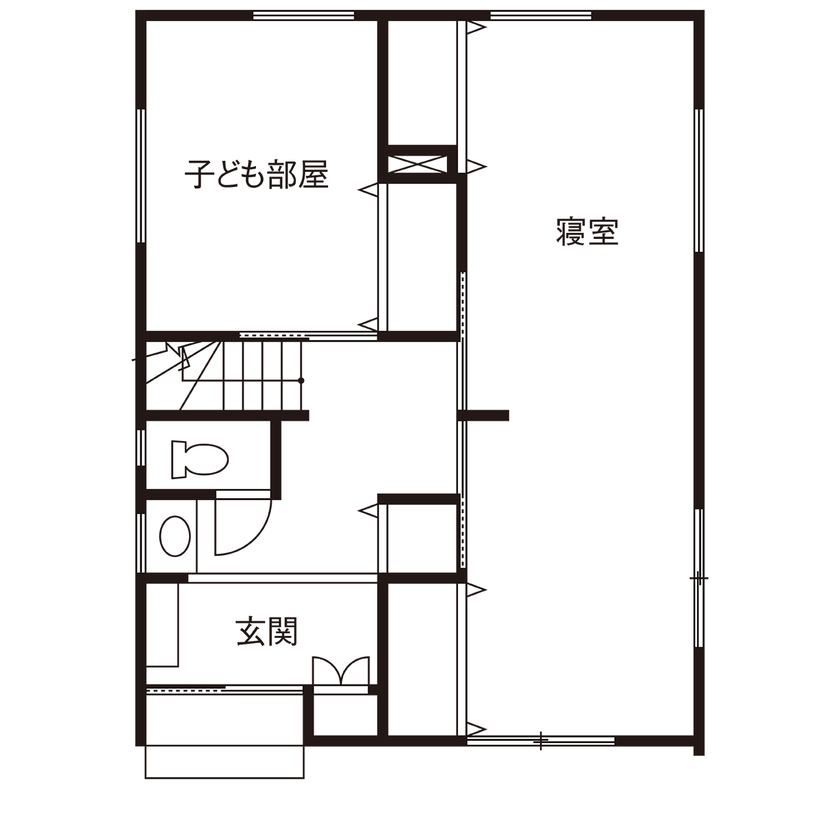 トーヨー冨士工 【2000万円台/30.5坪/3階建て/吹き抜け/間取り図あり】 梁と照明で彩る空間。おしゃれで飽きのこない家の間取り図（3LDK）1階