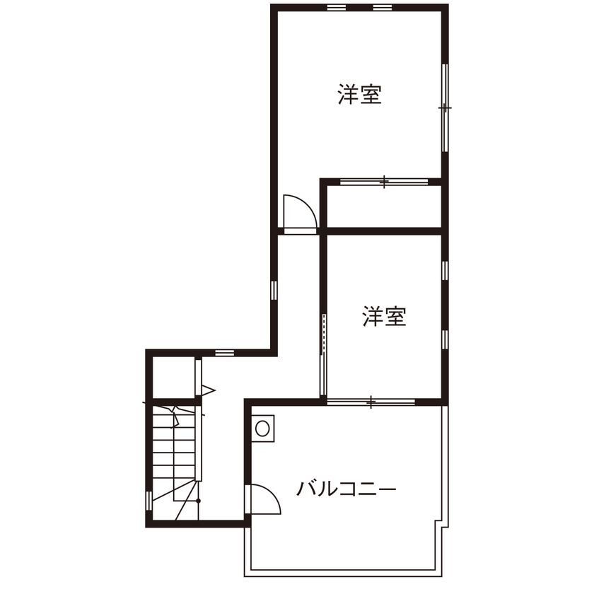 トーヨー冨士工 【2000万円台/3階建て/二世帯/間取り図有】 28坪の敷地で叶える完全分離型二世帯住宅の間取り図（3LDK）3階