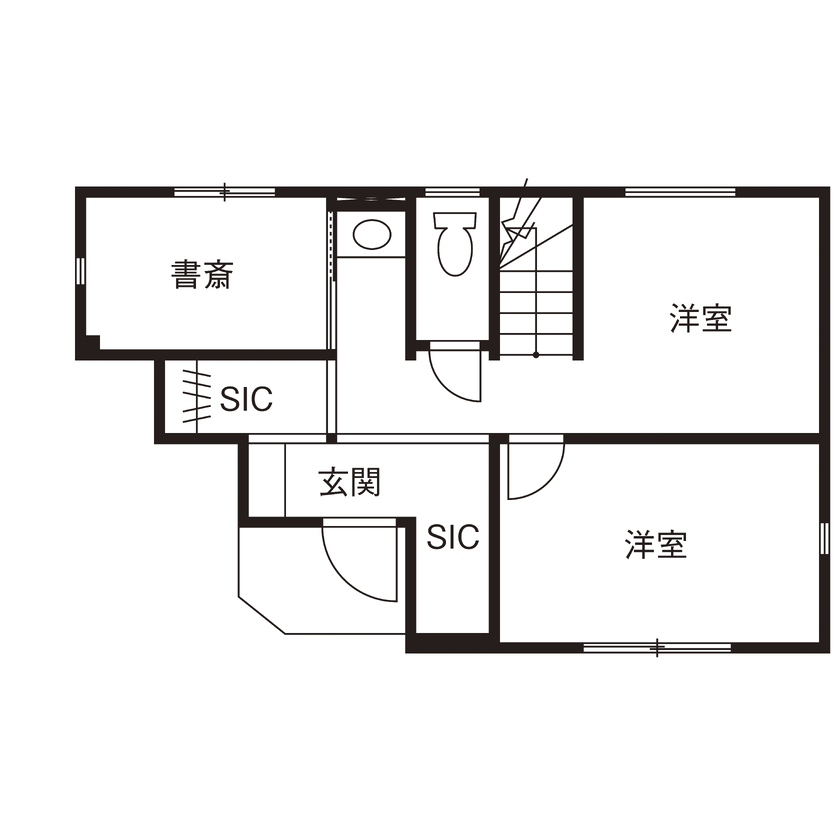 トーヨー冨士工 【狭小地/3階建て/2000万円台/間取り図あり】自然を感じられる3階建ての間取り図（4LDK）1階