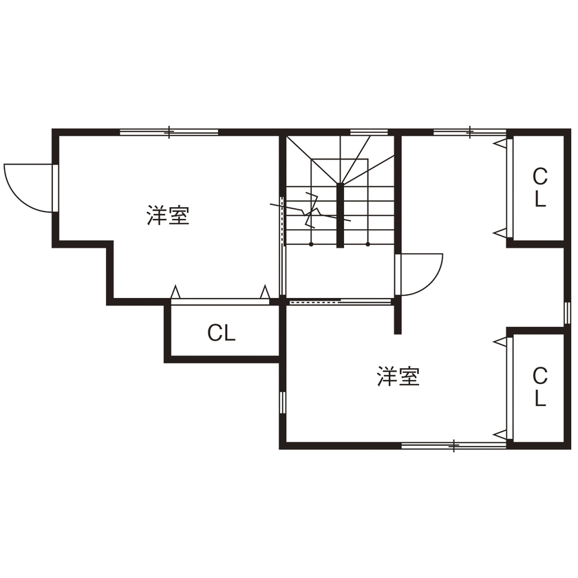 トーヨー冨士工 【狭小地/3階建て/2000万円台/間取り図あり】自然を感じられる3階建ての間取り図（4LDK）3階