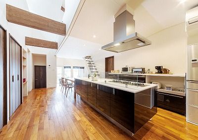 GREEN STYLE（グリーンスタイル） 平屋の家づくり。薪ストーブと無垢フローリングの相性が素敵なお家の建築実例画像3