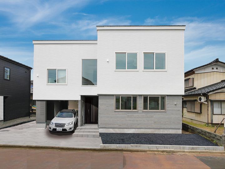 GREEN STYLE（グリーンスタイル） 狭小地に建てた巧みな空間設計のビルトインガレージのある家。2階LDKで眺望を楽しむ暮らしをの建築実例画像2