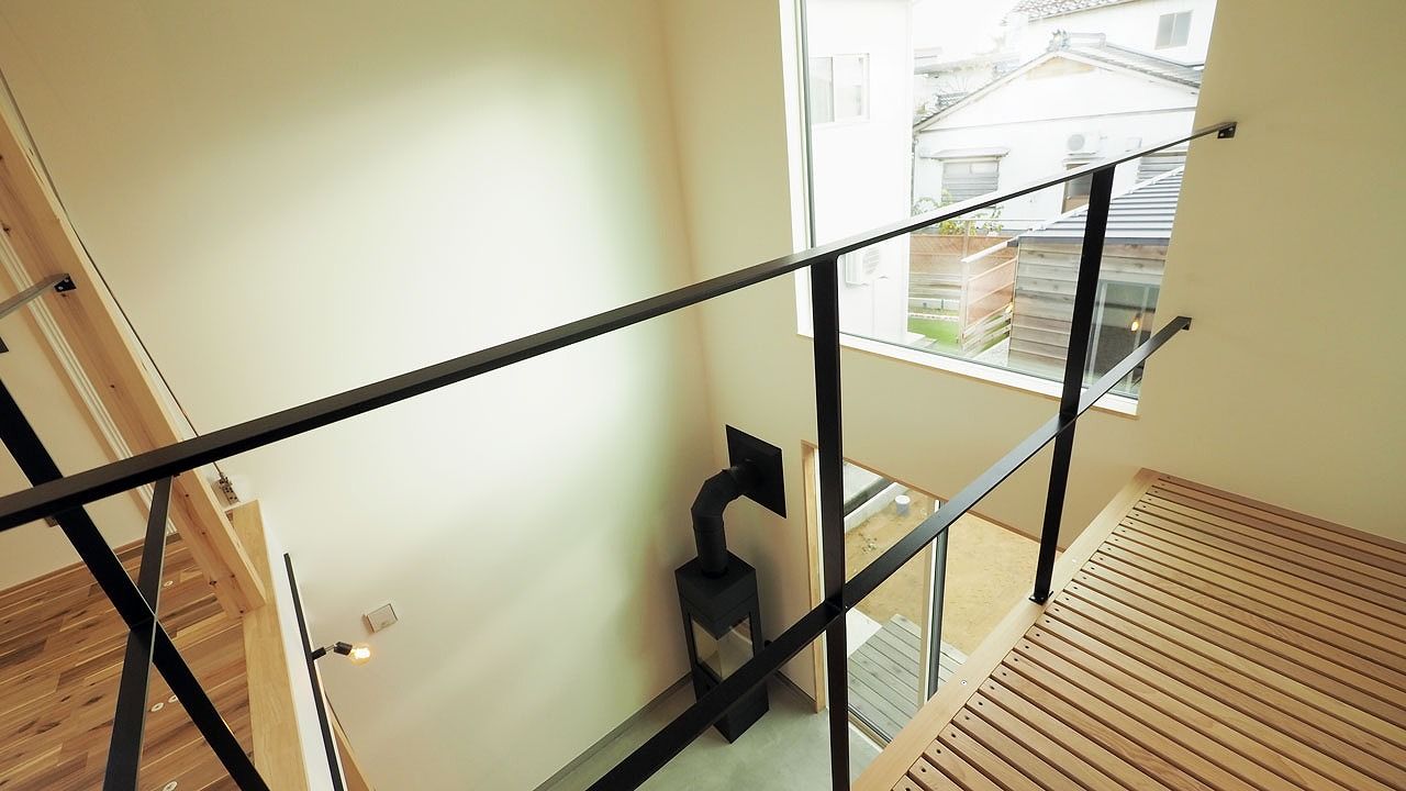 GREEN STYLE（グリーンスタイル） 薪ストーブと土間リビングを吹抜から見下ろす家の建築実例画像6