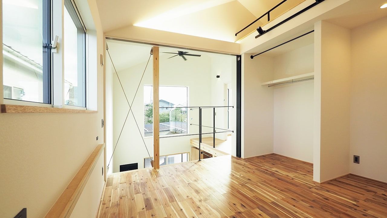 GREEN STYLE（グリーンスタイル） 薪ストーブと土間リビングを吹抜から見下ろす家の建築実例画像8