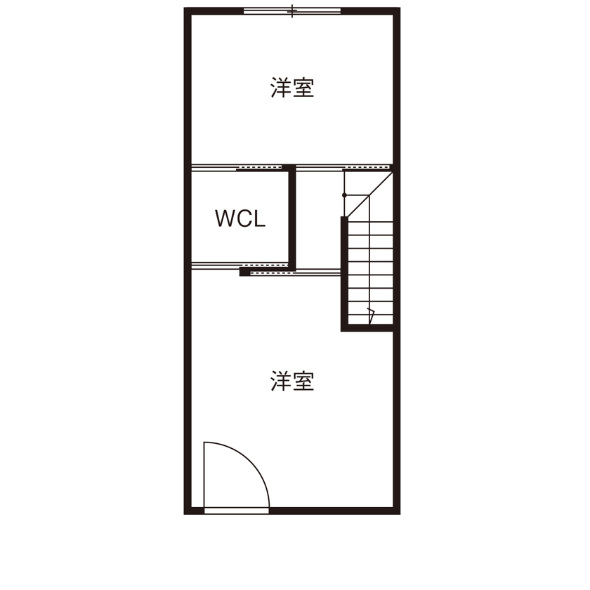 １００年住宅のゼロホーム 京都市｜敷地面積15坪・2間間口で趣味も暮らしも満喫できる空間を生み出した狭小３階建ての家｜間取り有の間取り図（3LDK）3階