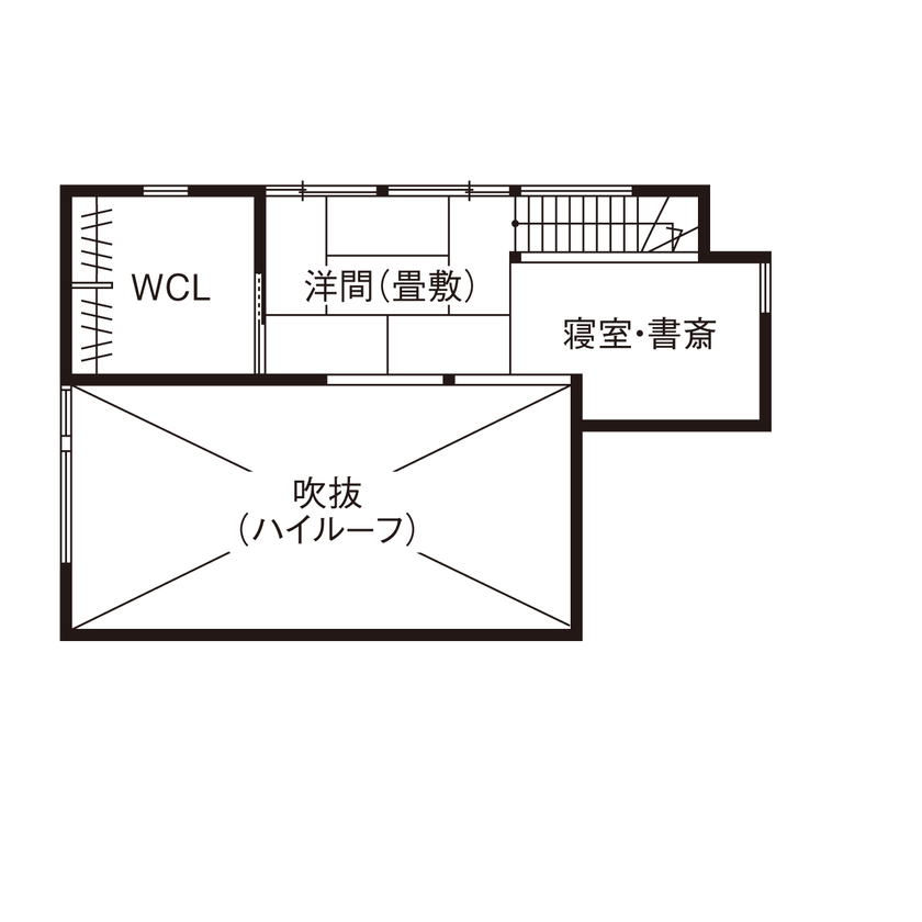 １００年住宅のゼロホーム 2000万円台・野洲市｜美しい和モダンの家で家庭菜園をしながらセカンドライフを満喫｜間取り有の間取り図（3LDK）2階