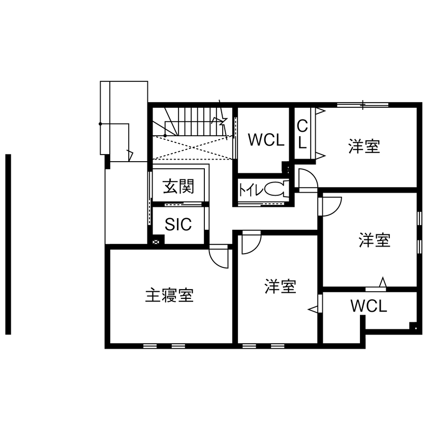 １００年住宅のゼロホーム 3000万円台・京都市｜プライバシーを気にせずくつろげる、三方道路を活かした明るい家｜間取り有の間取り図（4LDK）1階