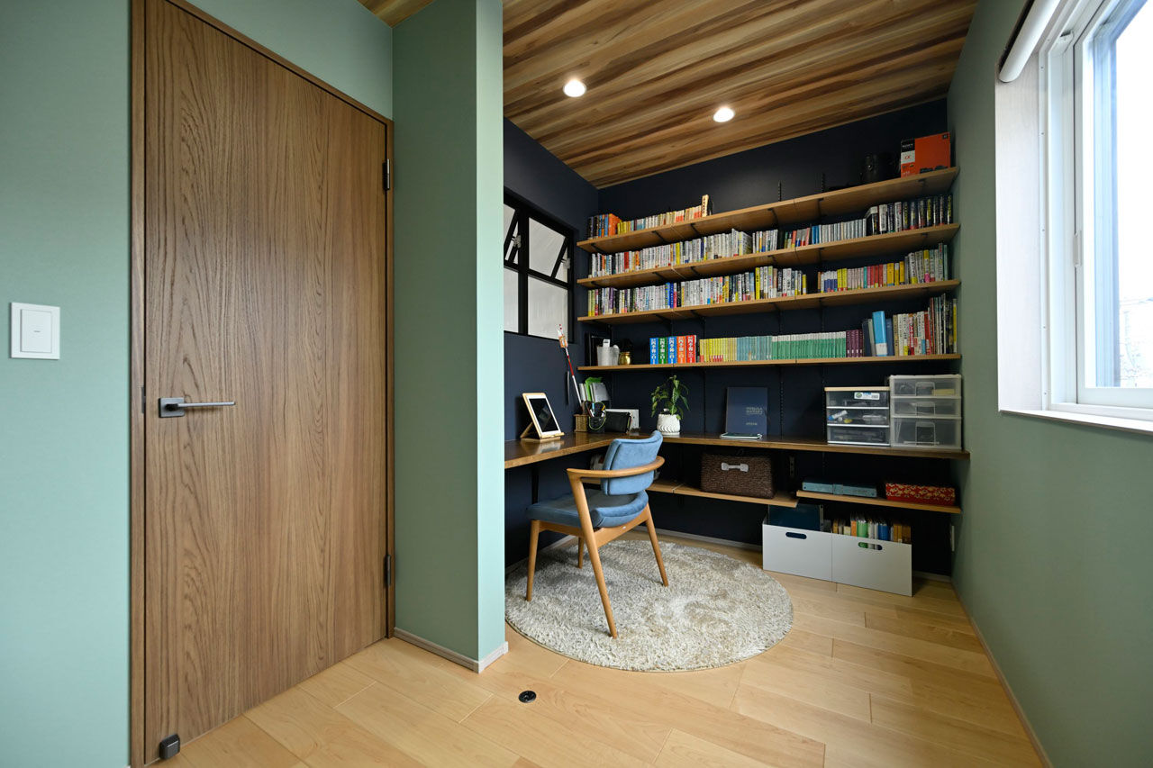 １００年住宅のゼロホーム 3000万円台・大阪市｜広がりと開放感、趣味の時間を楽しむ余白も叶えた敷地14坪狭小3階建ての家｜間取り有の建築実例画像8