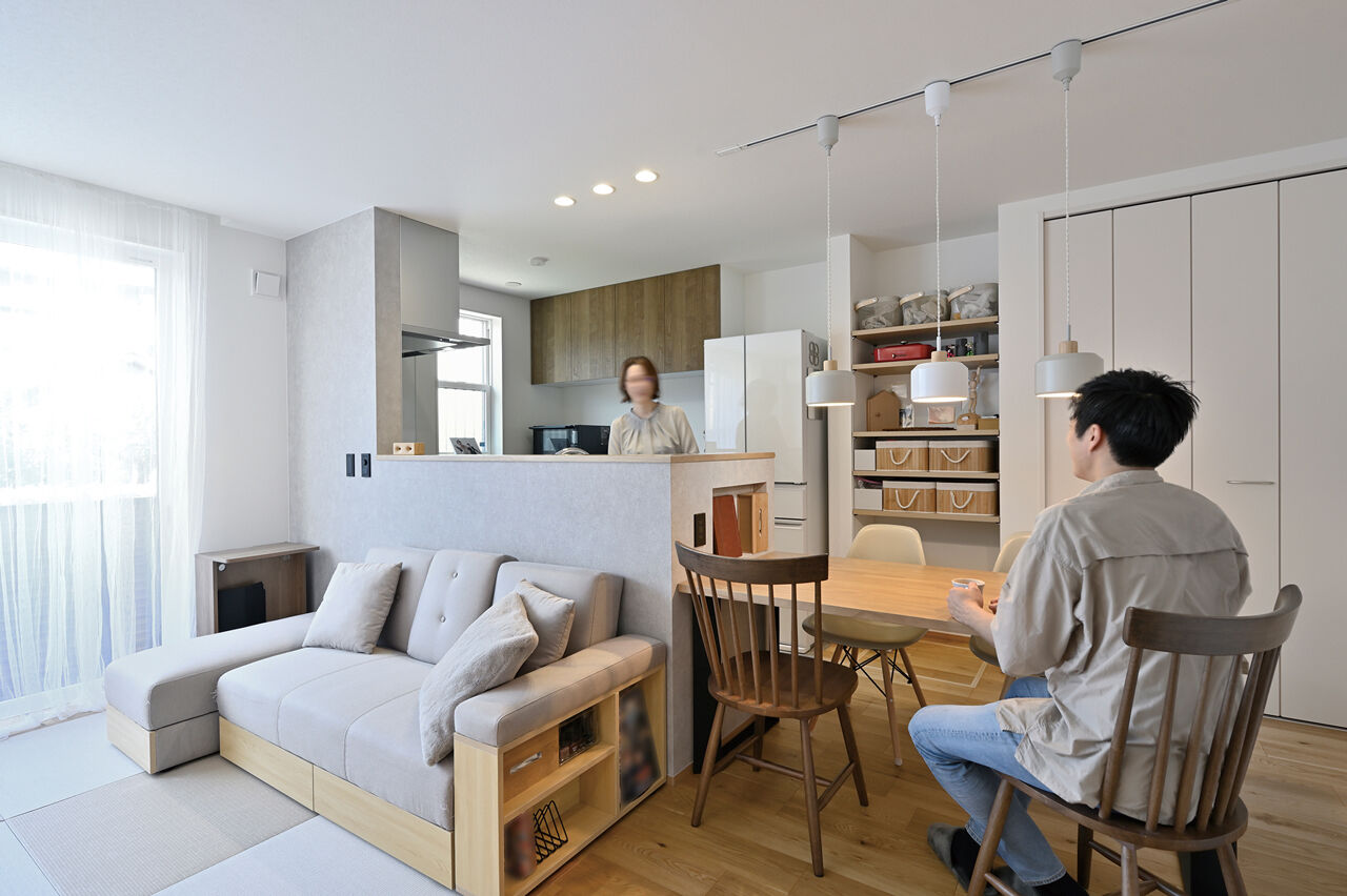 １００年住宅のゼロホーム 2000万円台・寝屋川市｜HEAT20 G1グレードで24時間換気。猫と楽しく快適に暮らせる家｜間取り有の建築実例画像1