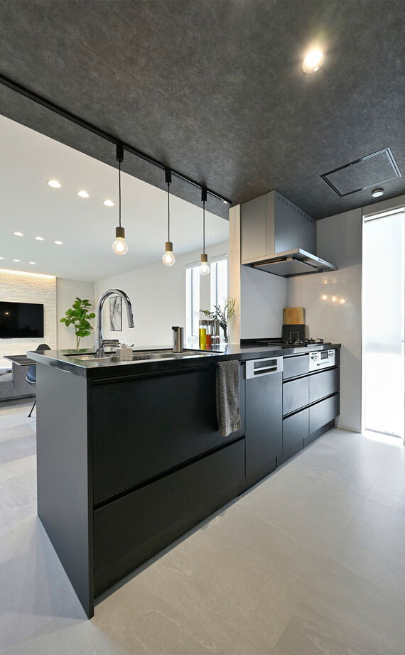 １００年住宅のゼロホーム 2000万円台・大阪市｜モノトーンの美しさが隅々まで行きわたる敷地20坪以下の3階建て狭小住宅｜間取り有の建築実例画像6