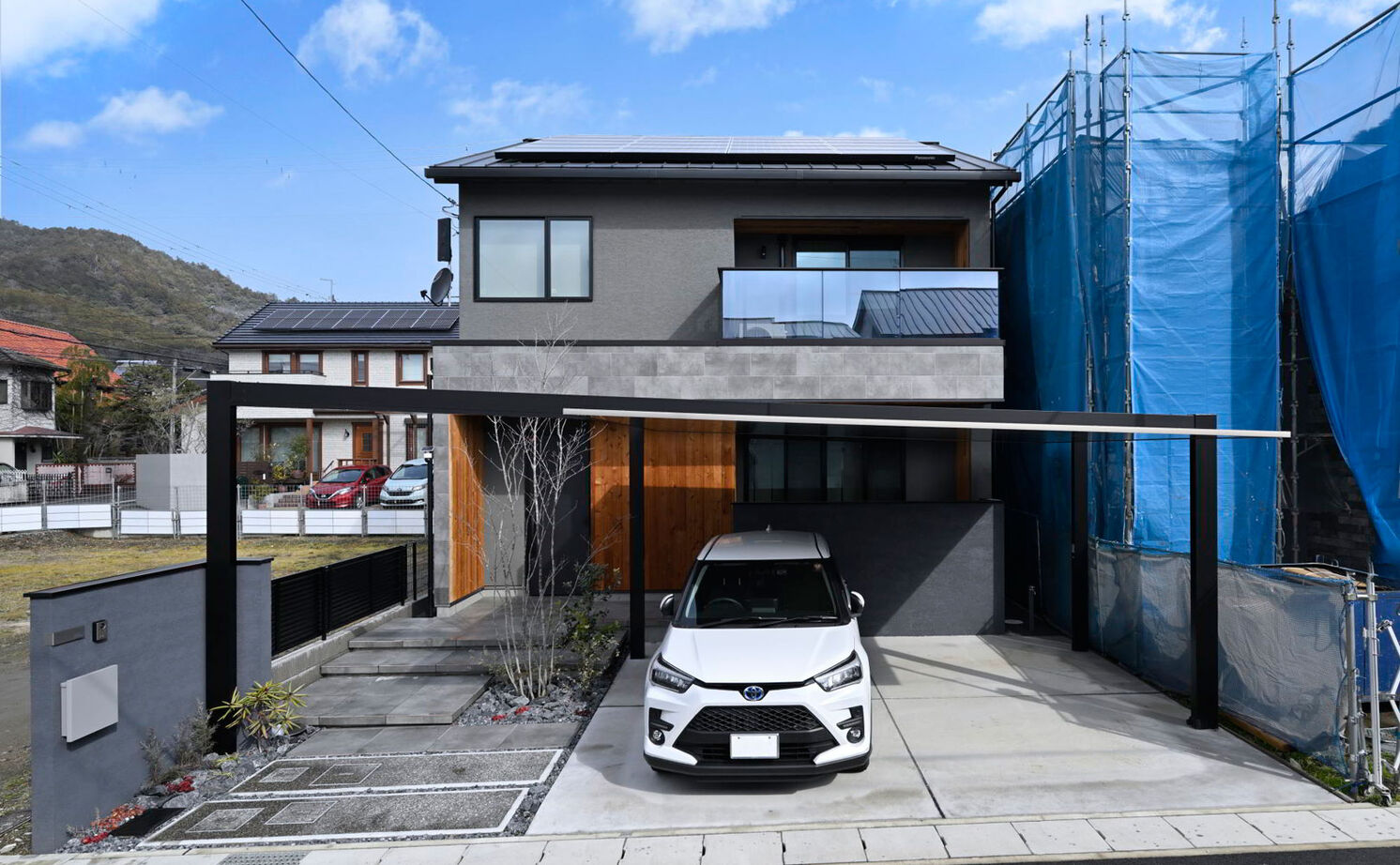 １００年住宅のゼロホーム 4000万円台・京都市｜モダンなデザインの家事ラクな家。HEAT20 G１グレードの高性能で年中心地よく暮らすの建築実例画像