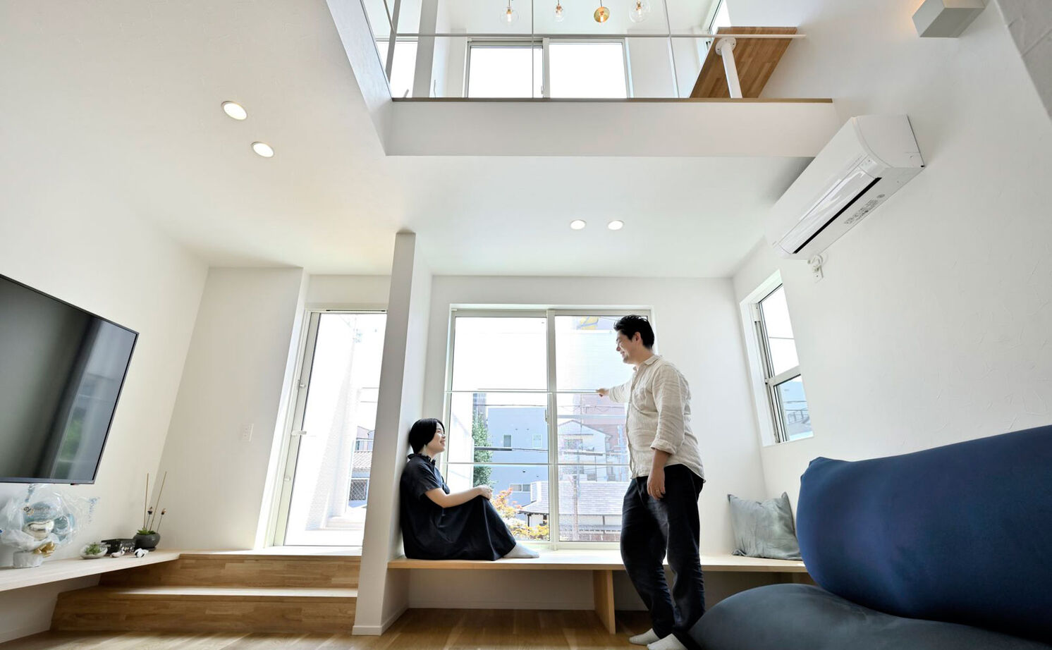 １００年住宅のゼロホーム 3000万円台・神戸市｜１階から３階まで繋がる開放的な設計やインナーテラスのある、こだわりの家｜間取り有の建築実例画像5