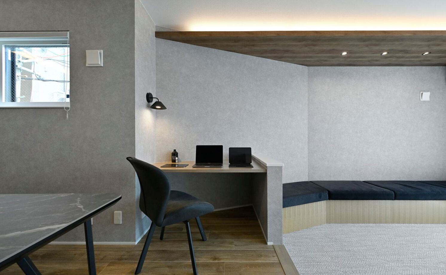 １００年住宅のゼロホーム 4000万円台・京都市｜モダンで心地いい広々LDKやインナーガレージを叶えた敷地24坪3階建ての家｜間取り有の建築実例画像5