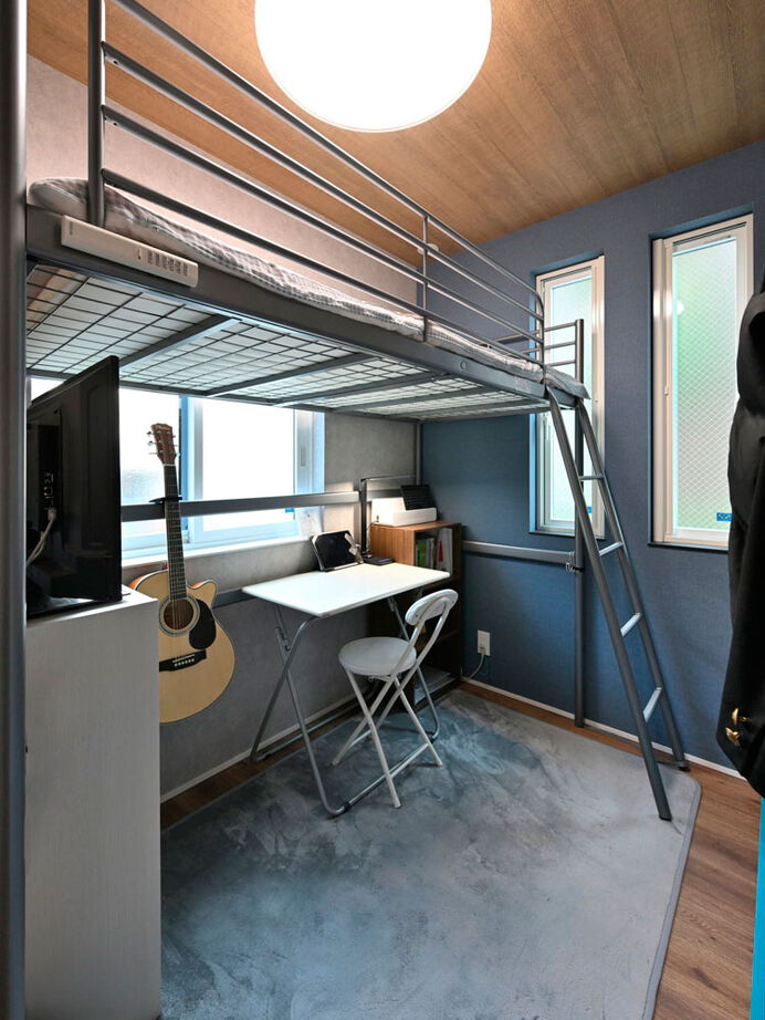 １００年住宅のゼロホーム 4000万円台・京都市｜モダンで心地いい広々LDKやインナーガレージを叶えた敷地24坪3階建ての家｜間取り有の建築実例画像13