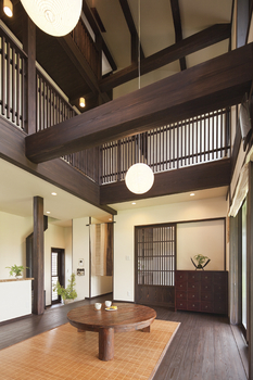 リソーケンセツ 【30坪台/和モダン/薪ストーブ】子どもにも安心な自然素材を使用。風情ある和テイストな家の建築実例画像3