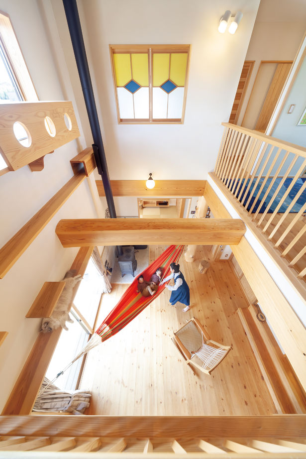 リソーケンセツ 【2000万円台/40坪台/吹き抜け/間取り図】家族も愛猫たちも健やかに暮らせる無添加無垢の家で快適生活の建築実例画像5